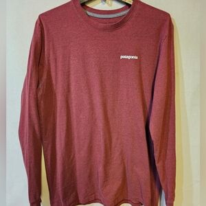 Patagonia Men's Burgundy Long Sleeve Tee